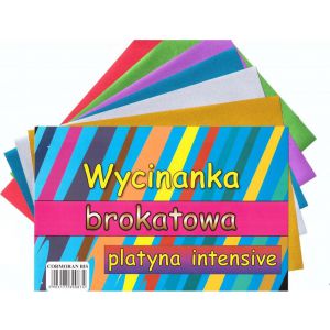 Wycinanka A4/6 Cormoran Brokatowa-intensywna Platyna